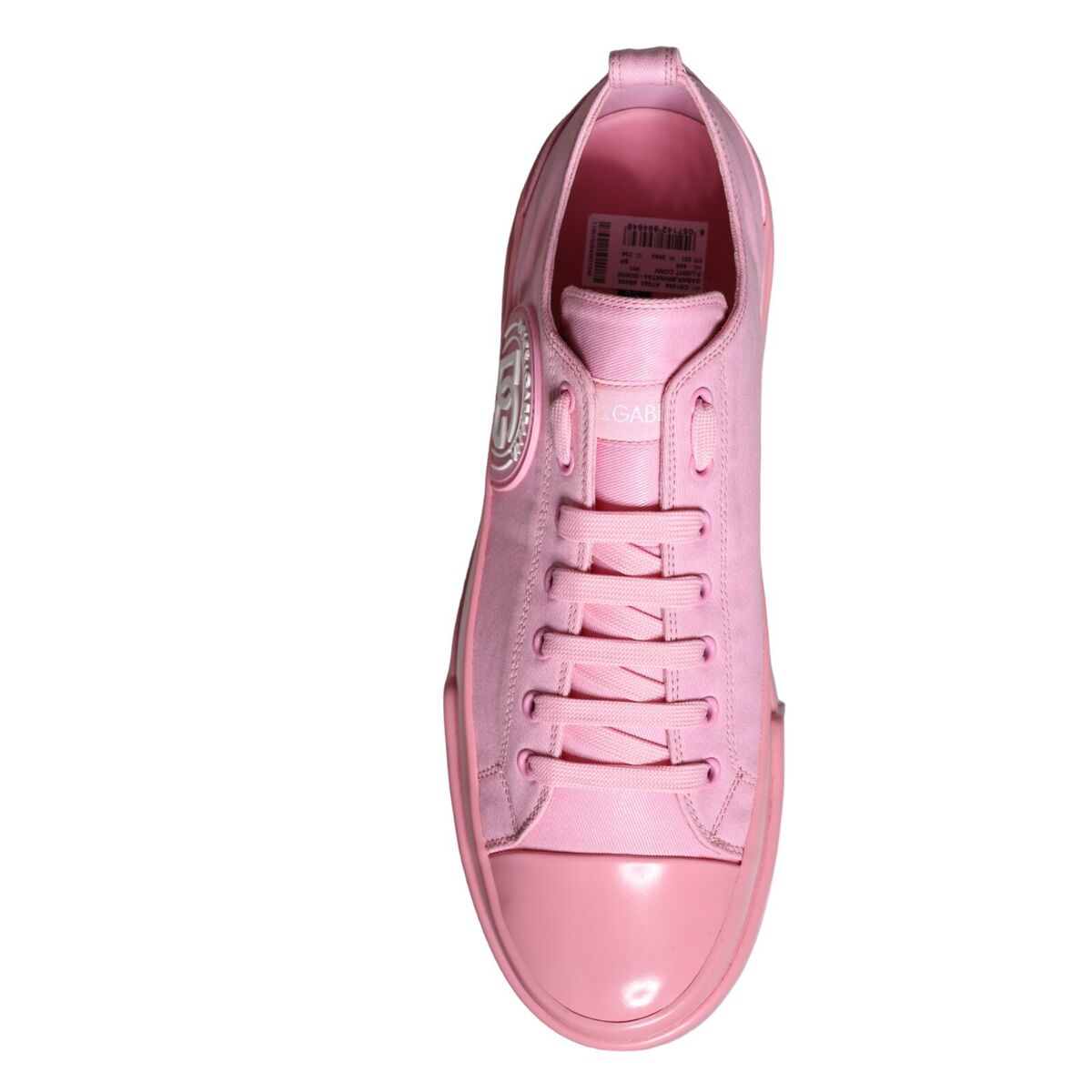DOLCE & GABBANA Shoes Sneakers Canvas Pink Low Top Logo DOLCE & GABBANA Shoes Sneakers Canvas Pink Low Top Logo