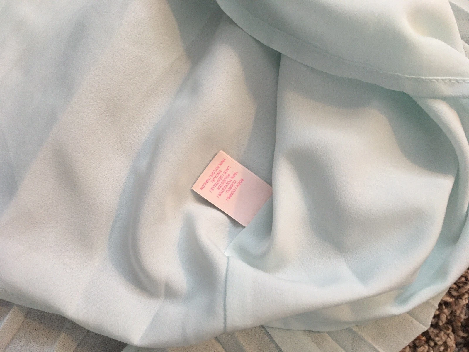 UNDERCOVER Abito Victoria’s Secret blu nero pizzo senza maniche taglia 2 (o 0) foderato nuovo