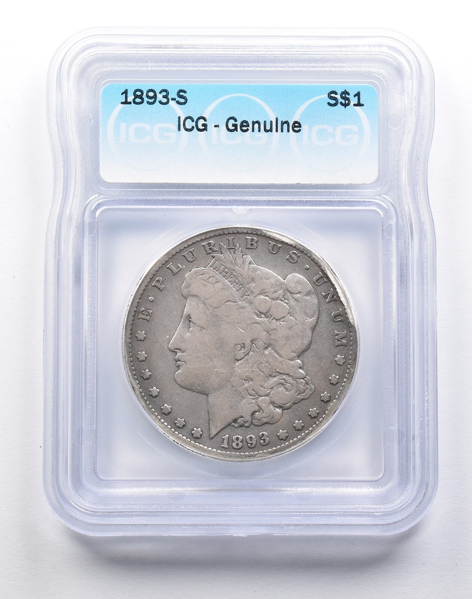 Genuine 1893-S Morgan Silver Dollar ICG *8320 | eBay