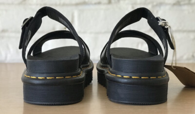 Dr. Martens Ryker Black Leather Strap Slide Sandals AW004 SH  display picture 3