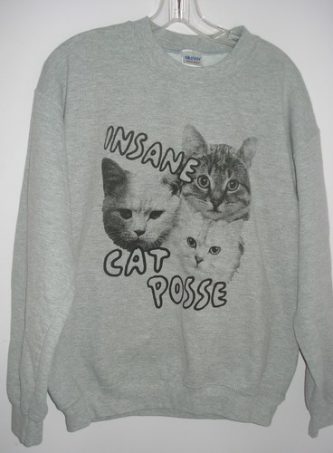 INSANE CAT POSSE Sweat Shirt SIZE M 
