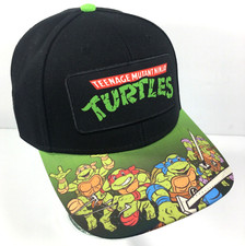 Bioworld HAT TEENAGE MUTANT NINJA TURTLES Adult Baseball Cap TMNT Movie Logo NEW