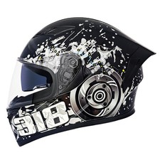 Full Face Motorcycle Helmets Adults Dual Vision Motor-Bike Street Bike Racing...