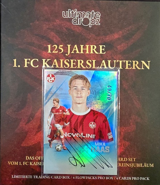 Ultimate Dropz 125 Jahre 1. FC Kaiserslautern, Mika Haas Autogramm, 49/70