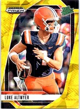 2025 Panini Prizm Draft Picks #156 Luke Altmyer Prizms Gold Ice