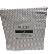 South Point Home Fashions Microfiber 6-piece Full Sheet Set Ernesto Tile