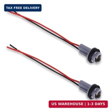 2 PCS Car Turn Signal Lights Harness Pigtail Socket, T10 T13 T15 Tail Light Pigt