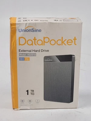 UnionSine Data Pocket External Hard Drive Model HD2510 1TB