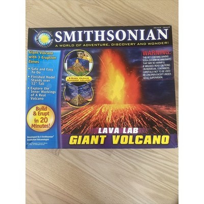 Giant Volcano Smithsonian's Lava Lab 3 Eruption Zones NEW Sealed