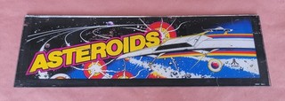 Vintage Atari Asteroids Arcade Plexiglass Sign 1979