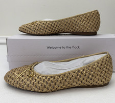 Birdies The Songbird Ballet Flats Gold Openweive Shoes Womens 8.5