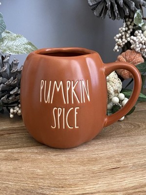 RAE DUNN Pumpkin Spice groß orange Herbst Herbst Kaffeebecher Tkmaxx
