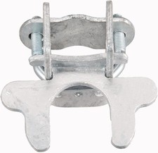 Chain Link Fence Gate Latch 1-3/8 Kennel Gate Butterfly Latch Silver 1 Pack