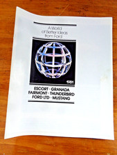 FORD Multiple Model Automobile Dealer Brochure 1981