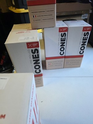 CUSTOM CONES ULTRA-FINE PRE-ROLLED 106MM X 26MM CONES 800 CT BOX NEW SEALED