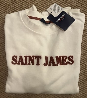 Brand New with tags Men s Saint James Sweatshirt - Cream - Sz Medium - Authentic