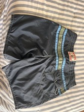 Birdwell Beach Britches Men's Navy Board Shorts Mens Size 32 Swim Surf Pocket