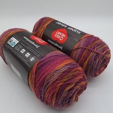 Red Heart Super Saver Ombré Knitting Crochet Yarn 2X283g Balls As Pictured-s16