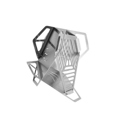 BBQ Pit Practical Campfire Pit Foldable Stainless Grill Folding Pit