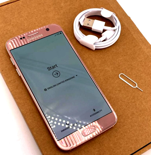 Samsung Galaxy S7 Android Handy 32GB Roségold entsperrt Klasse A, schnell.