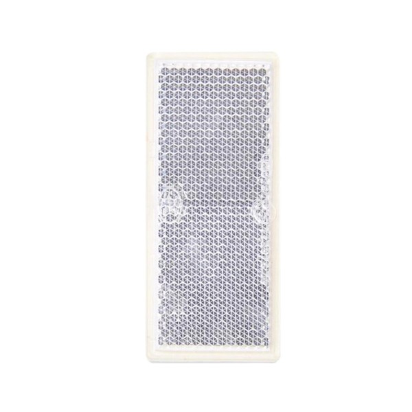 Reflektor Weiß 82X36Mm Selbstklebend PKW AnhäNger KFZ Wohnwagen RüCkstrahler-image