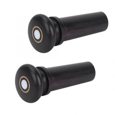20pcs 4/4 Violin Endpin with Nice Circle Inlays, Natural Ebony Wood Violin Parts