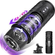 Male Masturbaters Automatic HandsFree Thrusting Cup Rotating Stroker Men Sex Toy