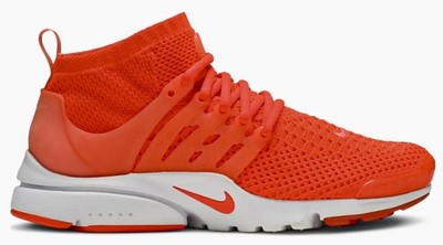 NIKE Air Presto Ultra Flyknit Total Crimson Running Shoes Sneakers Mens Sz 8.5