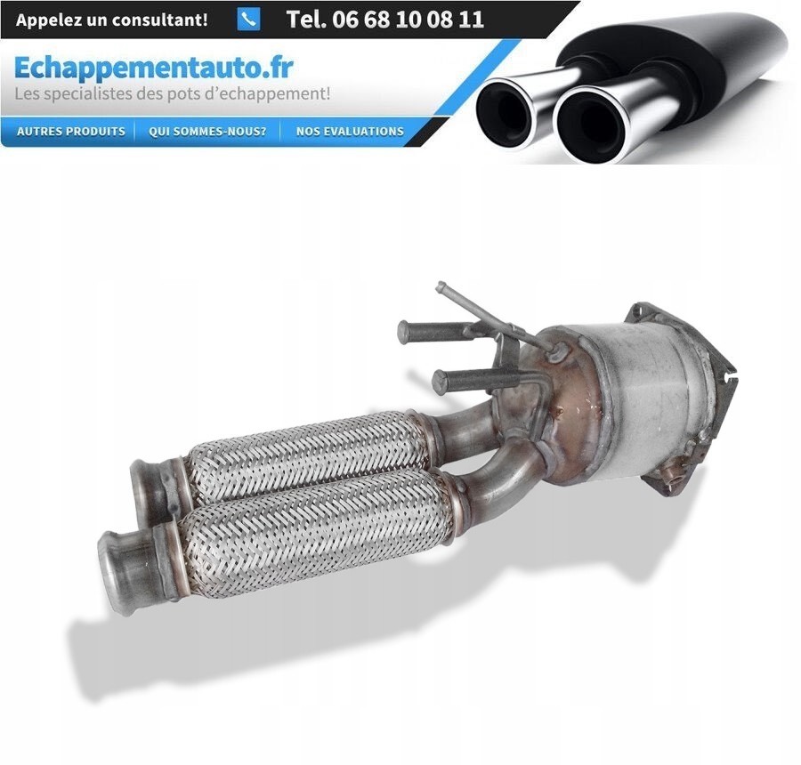 Catalyseur Peugeot 407 1731HH réduisant les émissions nocives pour moteur V6 HDI