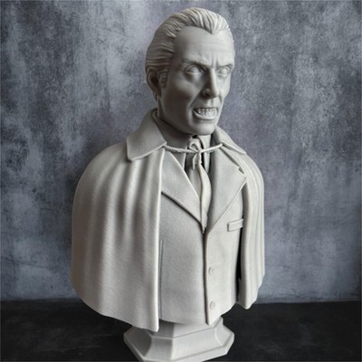 Christopher Lee Dracula Büste Maßstab 1/6 (25cm) 3D gedruckt Hammer Horror