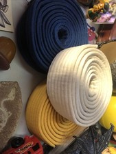 Lot of 3 - Karate Taekwondo Martial Arts Belts- Yellow, White And Blue