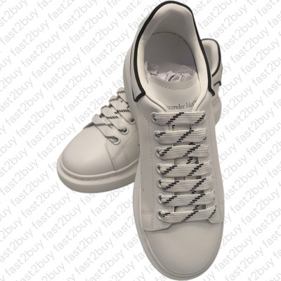  Alexander McQueen Oversized Sneakers Herren 39   Blanc/Noir, Designer Schuhe 