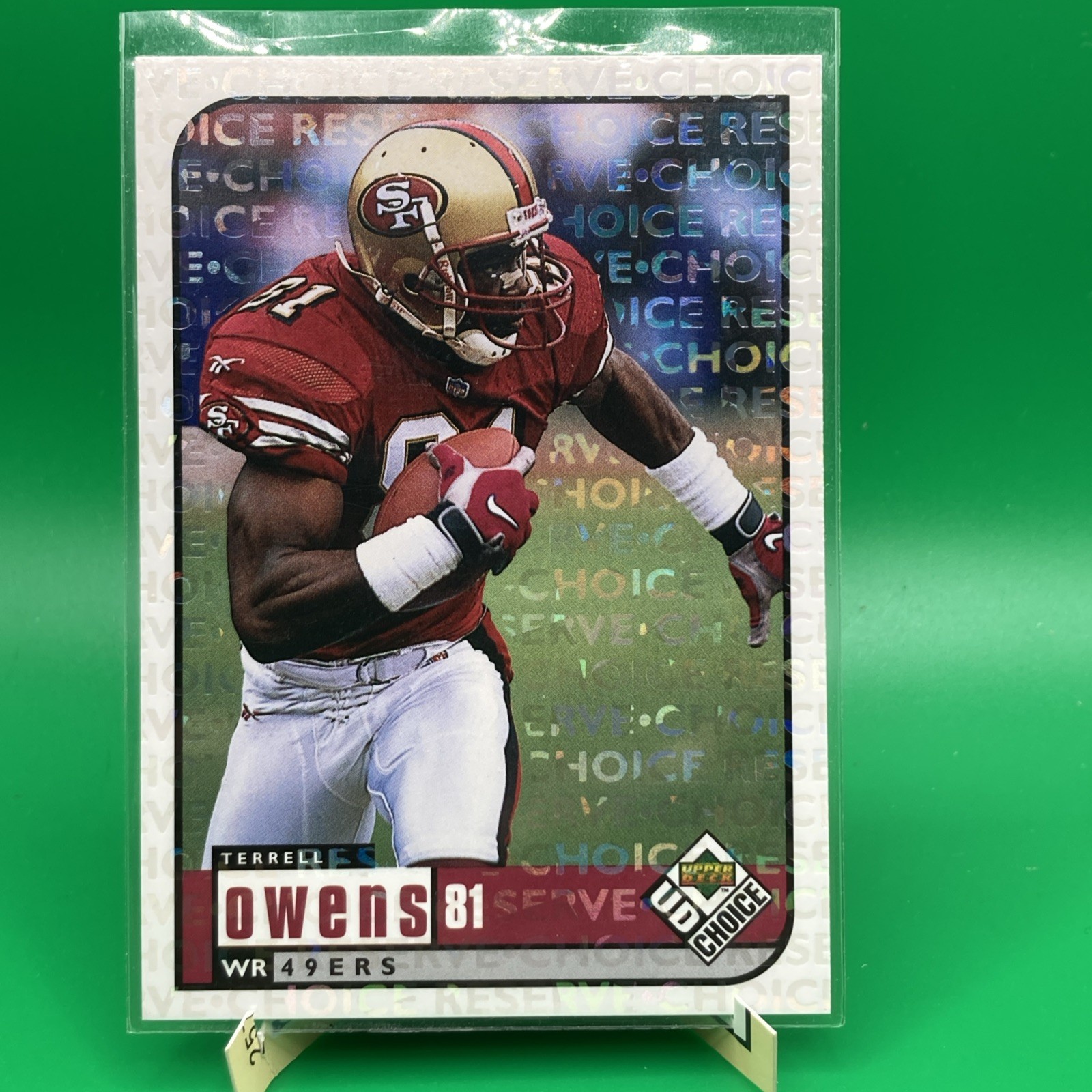 1998 Upper Deck UD Choice - Choice Reserve HOF Terrell Owens #160 49ers