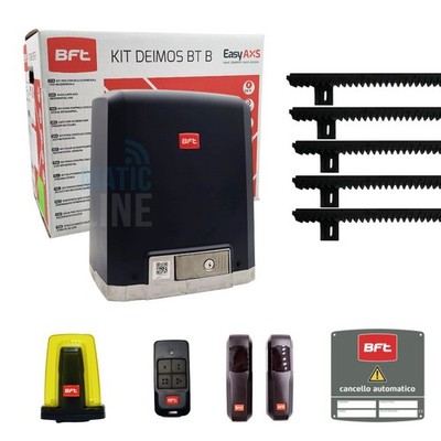 BFT Kit Deimos BT B400 400KG 24V Schiebetor Mit 5m Zahnstange 2618183