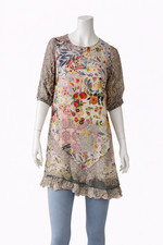 Johnny Was Kleid Filomena Wren Dress Größe S  Lined Dress Mehrfarbig