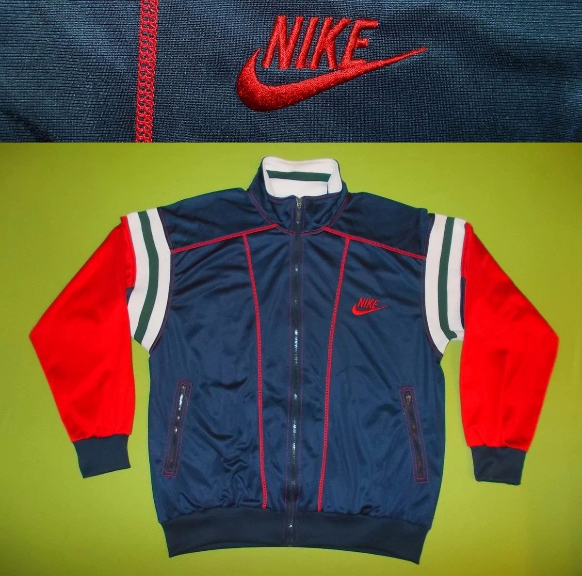 Jacke NIKE (L) PERFEKT!!! TRAININGSANZUG OBERTEIL Trainingsjacke BLAU