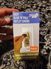 Outlet Covers 32-Pack White Child Proof Electrical Protector Safety Easy Slide