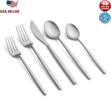 20-Piece Stainless Steel Flatware Set Service 4 Dishwasher Safe Satin Finish New
