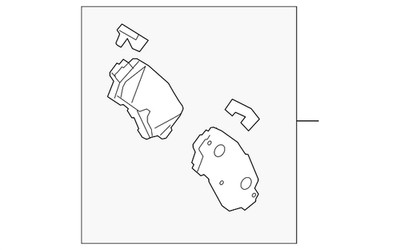Genuine Mazda Brake Pads Rear B4Y0-26-48ZC
