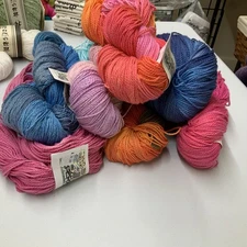 Great Adirondack Yarn Co DK wt Yarns Organic Cotton Hand Dyed Yarn