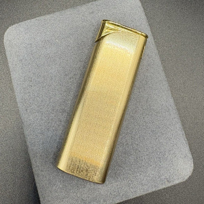 Vintage Colibri Touch Sensor Gold Tone Lighter with Storage Case