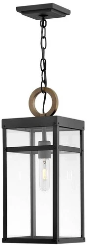 Hinkley Porter 19" High Black LED Outdoor Hanging Light - Picture 2 of 7