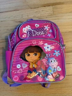 Pink Dora Bookbag. 12x10in.
