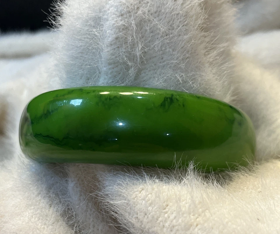 Brazalete Brazalete Rara Avis By Iris Apfel Verde Mármol Tamaño 7.8”/2.5” Diámetro Foto 2 de 4