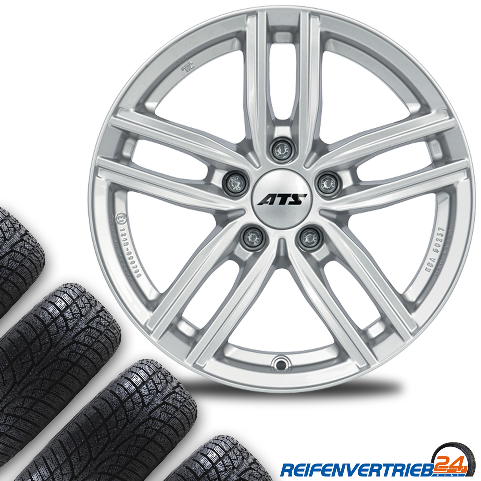 4x Alu Winterräder für Honda Civic Reifen 205/55R16 Nokian - Bild 37
