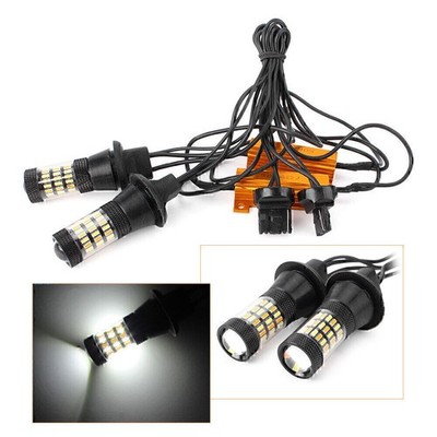T20 7440 4014 60 SMD Dual Color Switchback Turn Brake Stop Glühbirnen