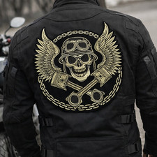 Embroidered Motorcycle Patches – Sew On Iron On Biker Badge for Jackets, Vests