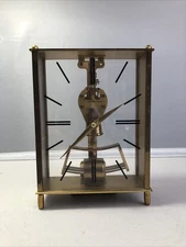 Vintage Kieninger & Obergfell Kundo Electronic Impulse Skeleton Clock Working