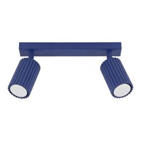 Deckenstrahler Aluminium Ultramarin Schwenkbar GU10 L:30 Cm Deckenleuchte BüRo