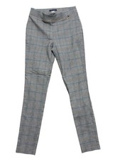 Tommy Hilfiger Pants Womens 4 Gray Glen Plaid Stretch Slim Trousers Work Dress